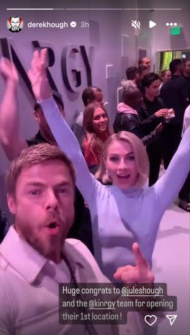 <p>Derek Hough/Instagram</p> Derek Hough Celebrates Sister Julianne Hough