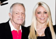 Hefner, 86, and his former "runaway bride" Crystal Harris, 26, obtained a marriage license in Beverly Hills on Tuesday, Los Angeles County Recorder spokeswoman Elizabeth Knox said.