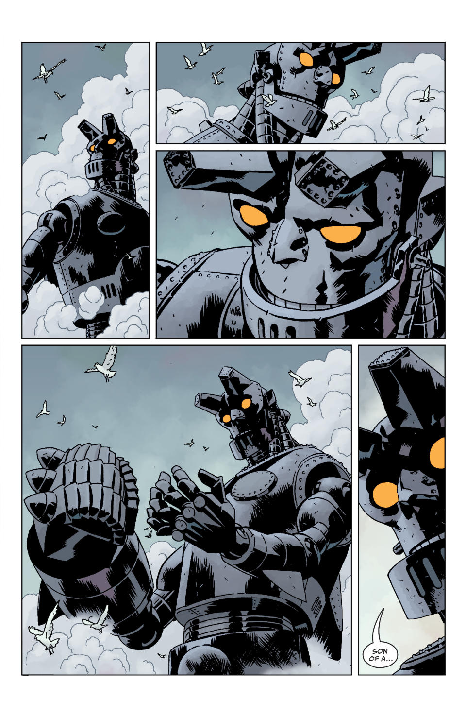 Pages from Giant Robot Hellboy #1