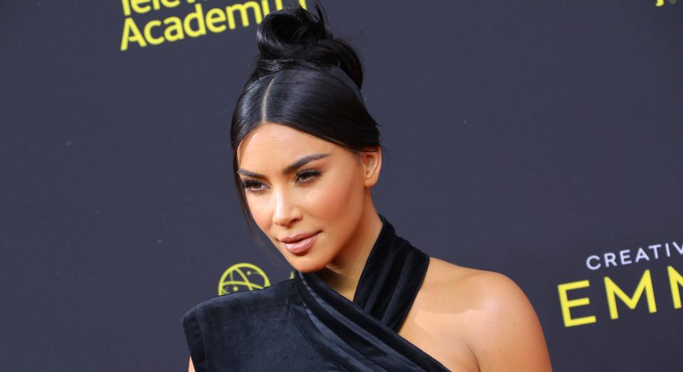 Kim Kardashian is known for experimenting with different hairstyles. (Getty Images)