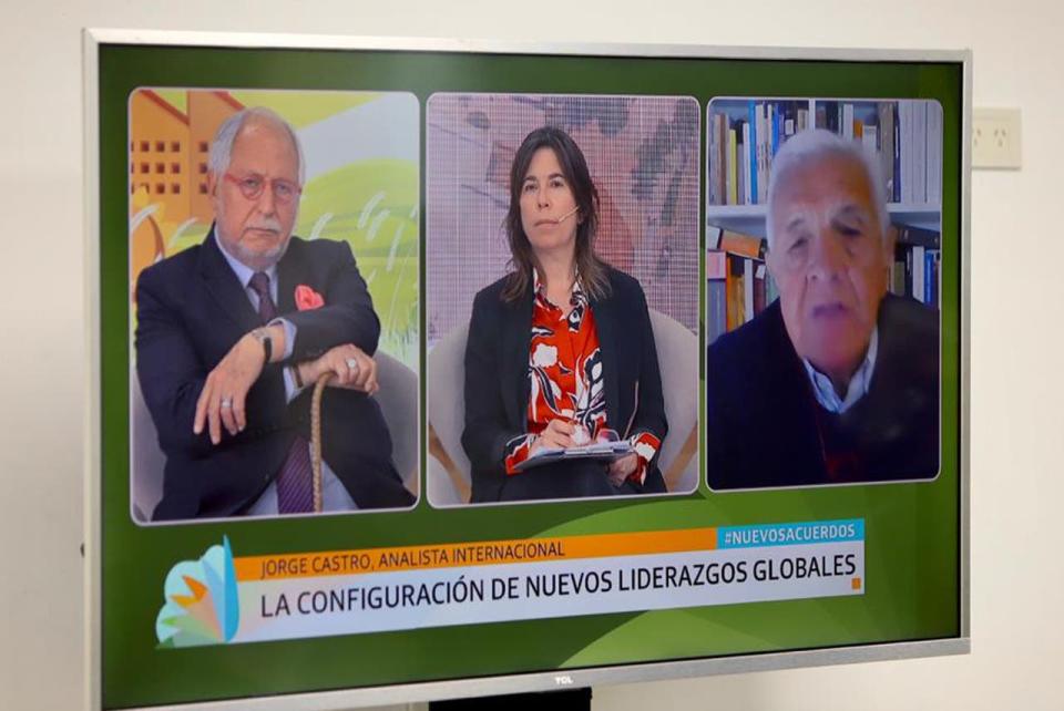 Diego Guelar, María ODonnell y el analista internacional Jorge Castro