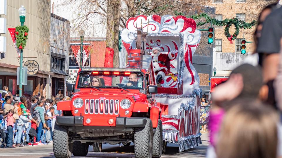 The Sonic Christmas Parade rolls through Downtown Lafayette Sunday, Dec. 8, 2019.