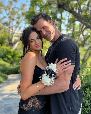 <p>Cameron Mathison/Instagram</p> Cameron Mathison and daughter Leila pose ahead of her senior prom
