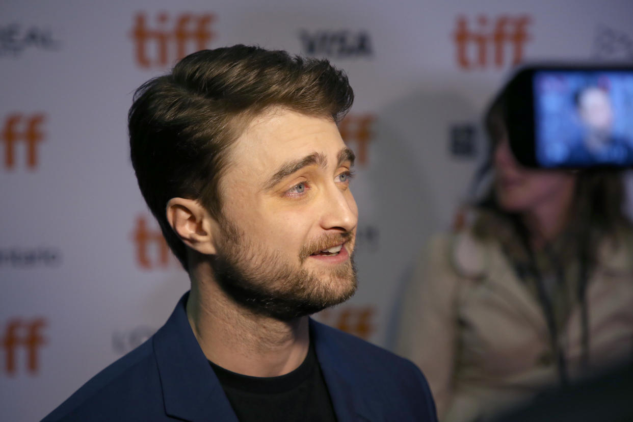 Daniel Radcliffe attends the "Guns Akimbo" premiere during the 2019 Toronto International Film Festival at Ryerson Theatre on September 09, 2019 in Toronto, Canada. (Photo by Phillip Faraone/WireImage)