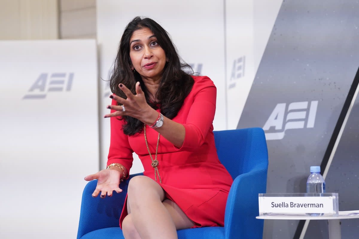 Suella Braverman called for reform of the UN Refugee Convention (PA)