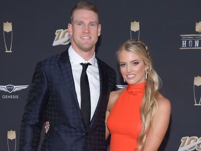<p>Jason Kempin/Getty</p> Ryan Tannehill and Lauren Tannehill att the 9th Annual NFL Honors in 2020