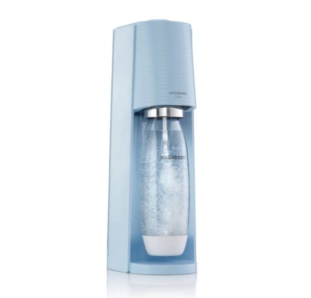 <p><a href="https://www.amazon.com/SodaStream-Terra-Sparkling-Water-Bottle/dp/B0B2WYJNP3?&linkCode=ll1&tag=arena_parade_evergreenupdates23-20&linkId=f64ddb2e3093e85c0219ddc1b59dcb74&language=en_US&ref_=as_li_ss_tl" rel="nofollow noopener" target="_blank" data-ylk="slk:Amazon;elm:context_link;itc:0;sec:content-canvas" class="link ">Amazon</a></p>