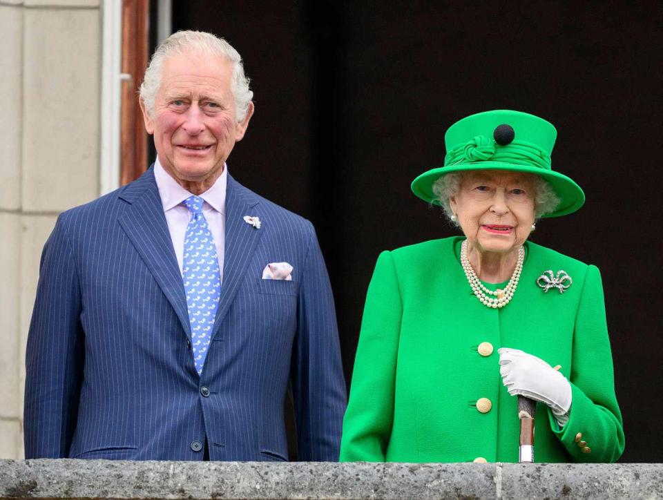 Mandatory Credit: Photo by Tim Rooke/Shutterstock (12973384md) Prince Charles and Queen Elizabeth II Platinum Jubilee Pageant, London, UK - 05 Jun 2022