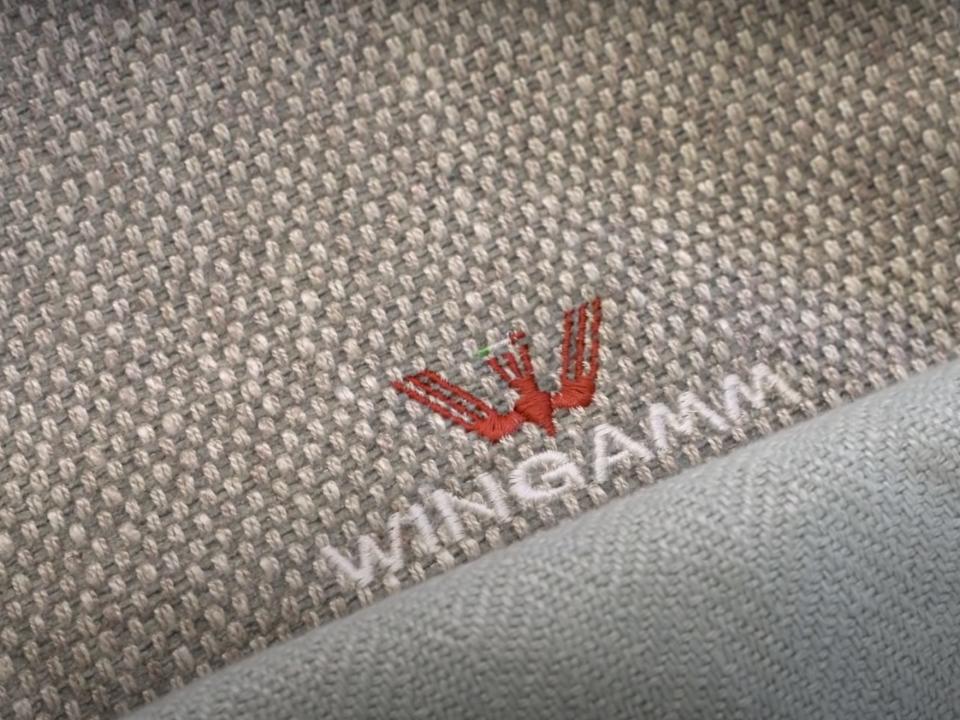 close up of the Wingamm logo