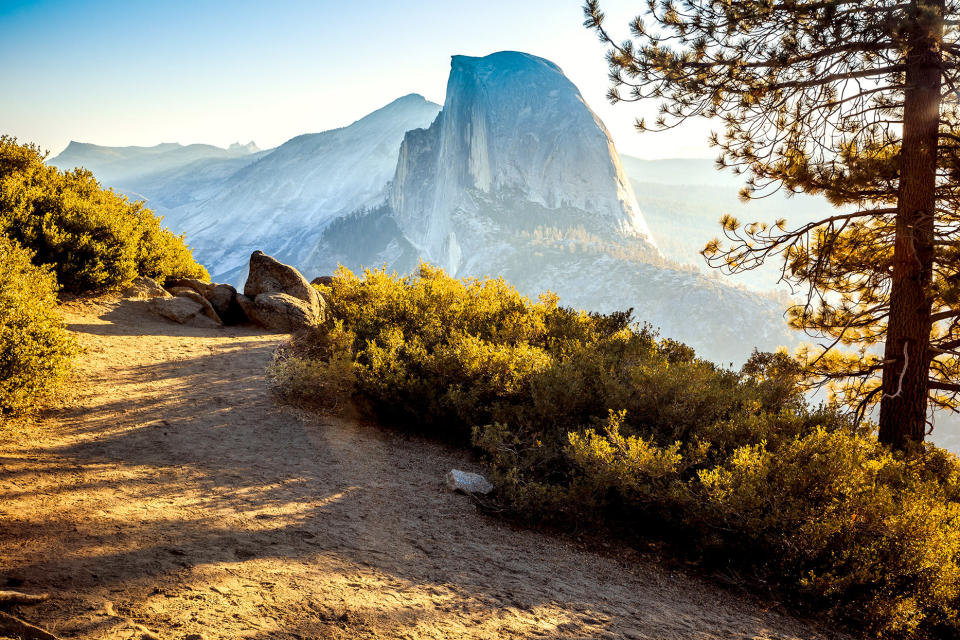 <p>This is one of the most popular hikes in Yosemite National Park—and the greater West—for good reason. The <a href="https://www.nps.gov/yose/planyourvisit/halfdome.htm" rel="nofollow noopener" target="_blank" data-ylk="slk:Dome;elm:context_link;itc:0;sec:content-canvas" class="link ">Dome</a> itself is a well-known rock formation in the park, named for its distinct shape, and the 14- to 16-mile-long trail offers a nail-biting trek up a steep incline. Visitors, however, are warned that this trail is exclusively for well-prepared and experienced hikers, as the elevation gain of 4,800 feet can feel overwhelming. </p>