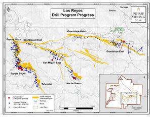 Fig. 1 - Current and Completed Drill Holes - Location Summary