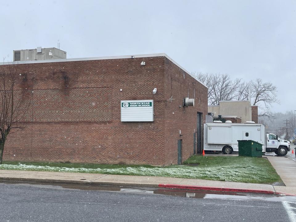 A mobile lab and environmental response team from the U.S. Environmental Protection Agency came from Philadelphia to conduct air sample testing at the North Star High School on April 4 and 5.