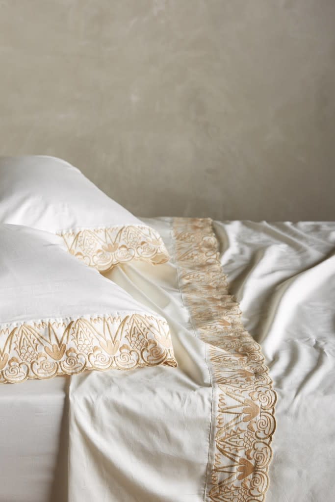 Flaurina Sheet Set, $58-$258, Anthropologie