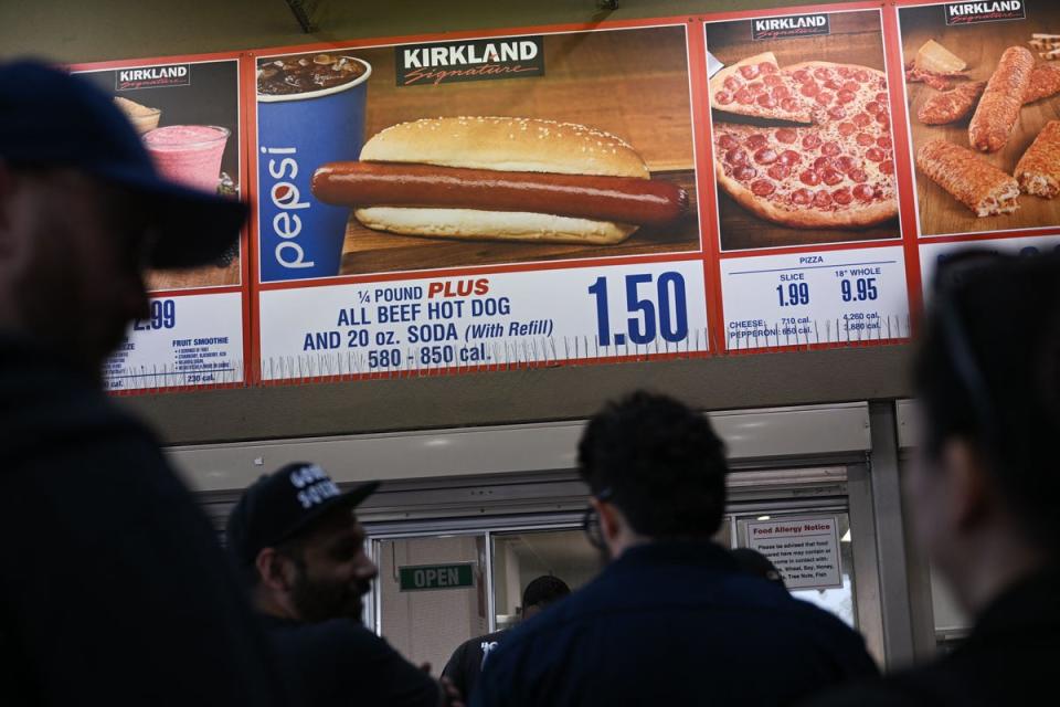 The Costco hot dog deal has stayed the same price since 1985 (AFP via Getty Images)