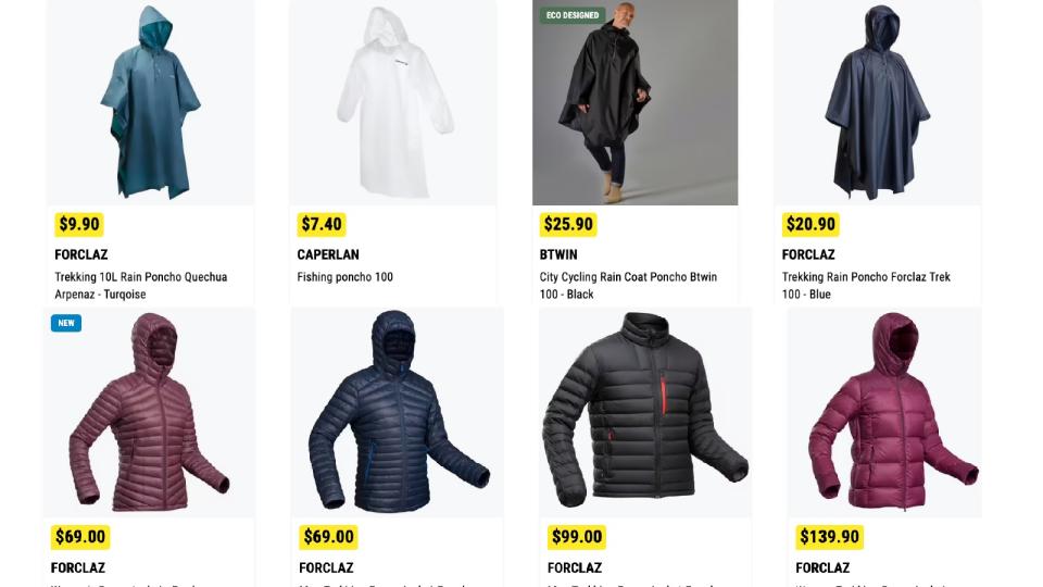 You can find waterproof down jackets at a budget from Decathlon/ Moneysmart