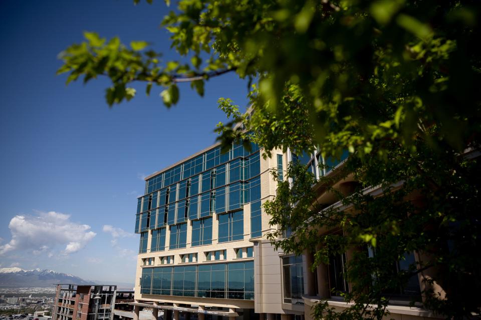 The new Kathryn F. Kirk Center for Comprehensive Cancer Care and Women’s Cancers at Huntsman Cancer Institute in Salt Lake City is pictured during its opening on Monday, May 8, 2023. | Spenser Heaps, Deseret News