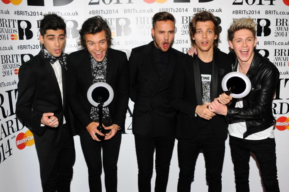 Back in the day: One Direction with a haul of Brit Awards (Getty Images)