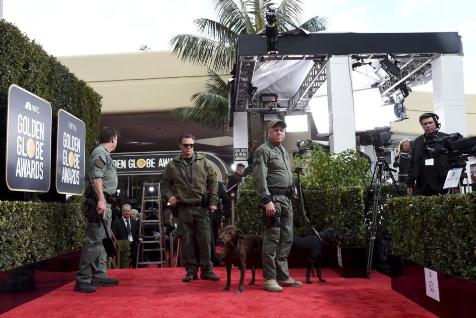 Image result for golden globes security