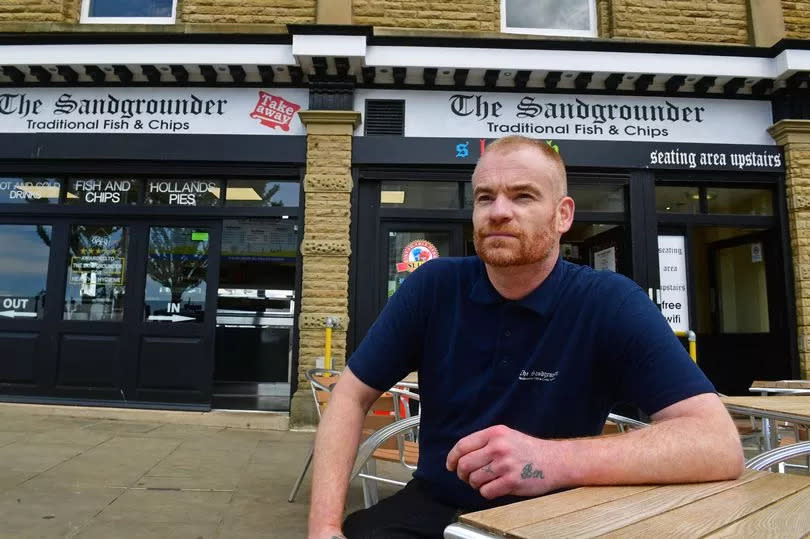 Andrew Wynn from The Sandgrounder Fish & Chips shop on Nevill Street in Southport