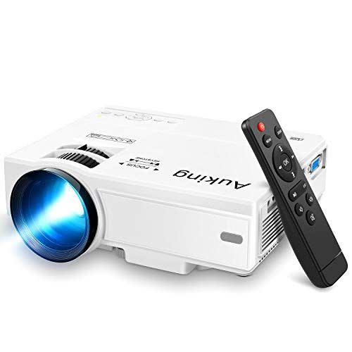 26) AuKing Mini Projector 2022 Upgraded Portable Video-Projector