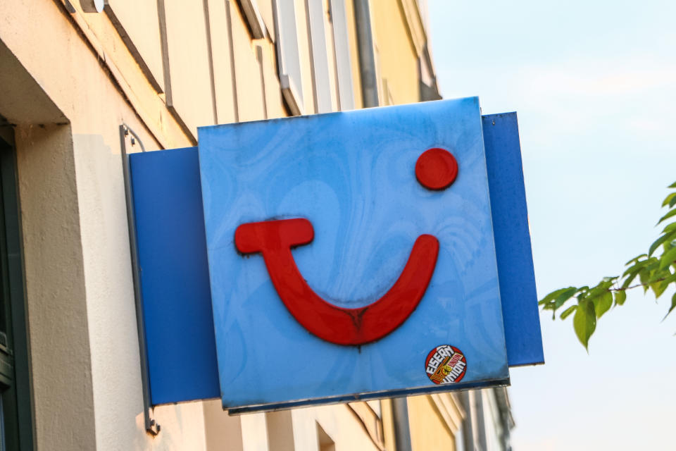 TUI AG travel agency logo. Photo: Michal Fludra/NurPhoto via Getty Images