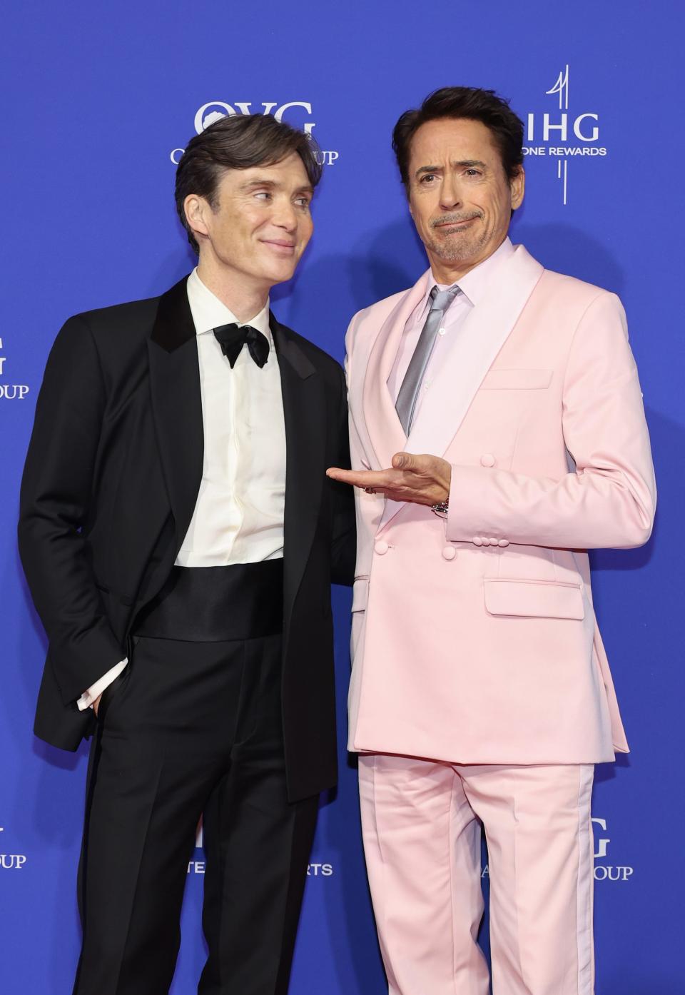 Cillian Murphy and Robert Downey Jr. attend the 35th Annual Palm Springs International Film Awards.