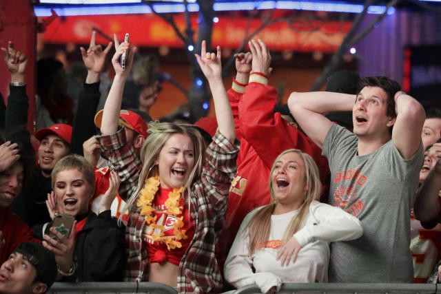 KANSAS CITY CHIEFS: Chiefs fans arrive early for Kansas City's biggest  Super Bowl watch party at Power & Light District