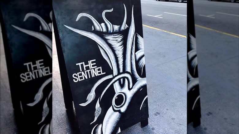 The Sentinel sign