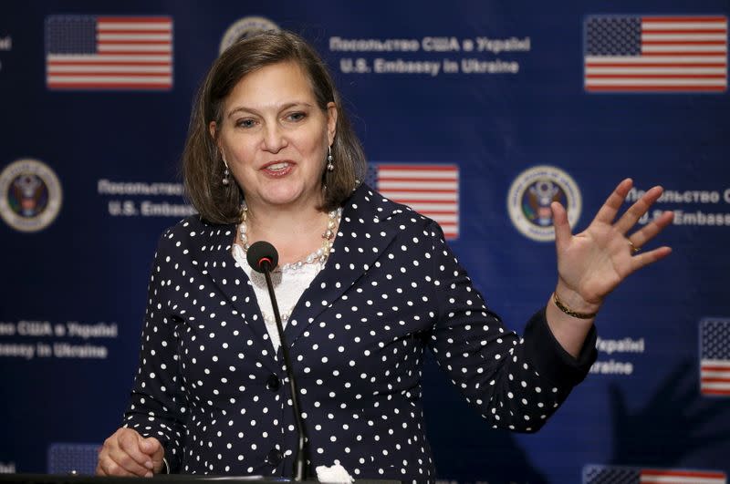 FILE PHOTO: U.S. Assistant Secretary of State Nuland speaks during news conference in Kiev