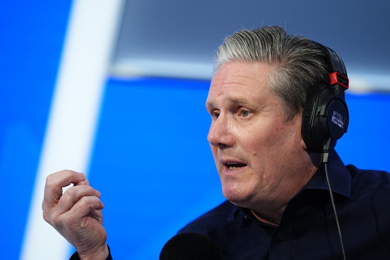 Labour Party leader Sir Keir Starmer during LBC's Nick Ferrari at Breakfast show, at Global Studios, London, while on the General Election campaign trail. Picture date: Tuesday June 18, 2024. (Photo by Aaron Chown/PA Images via Getty Images)