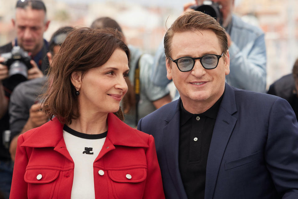 Juliette Binoche et Benoît Magimel. Ils interprètent les rôles d'Eugénie et de Dodin.