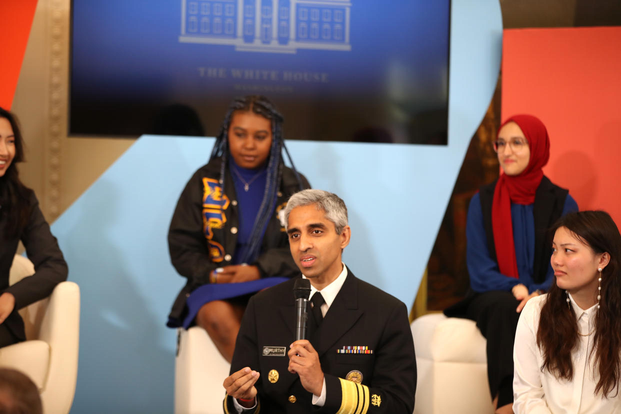 Dr. Vivek Murthy shared his plans in further detail with Yahoo Life. (Photo by Tasos Katopodis/Getty Images for MTV Entertainment)