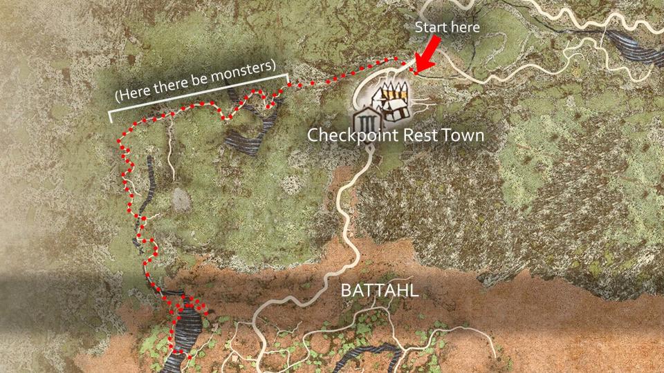 Dragon's Dogma 2: Secret path to Battahl.