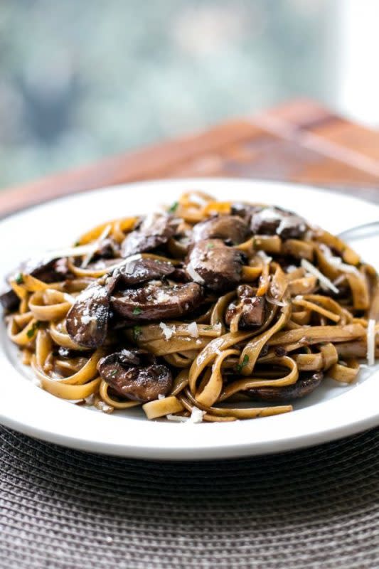 <p>Girl Gone Gourmet</p><p>This balsamic mushroom pasta for two is a reader favorite.</p><p><strong>Get the recipe: <a href="https://www.girlgonegourmet.com/balsamic-mushroom-pasta/" rel="nofollow noopener" target="_blank" data-ylk="slk:Balsmic Mushroom Pasta;elm:context_link;itc:0;sec:content-canvas" class="link rapid-noclick-resp">Balsmic Mushroom Pasta</a></strong></p>