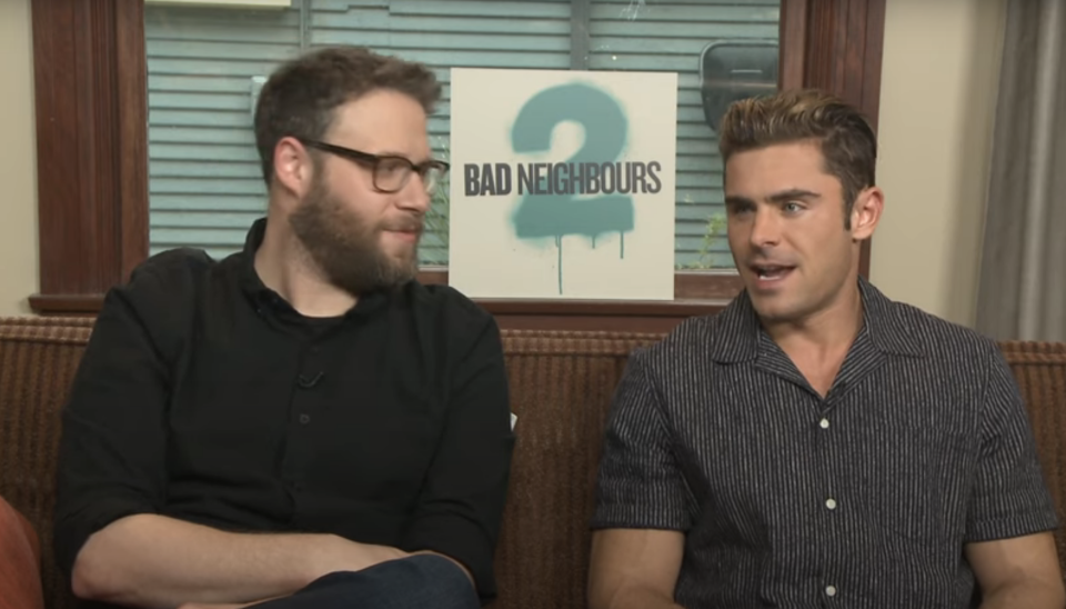 Seth Rogen and Zac Efron