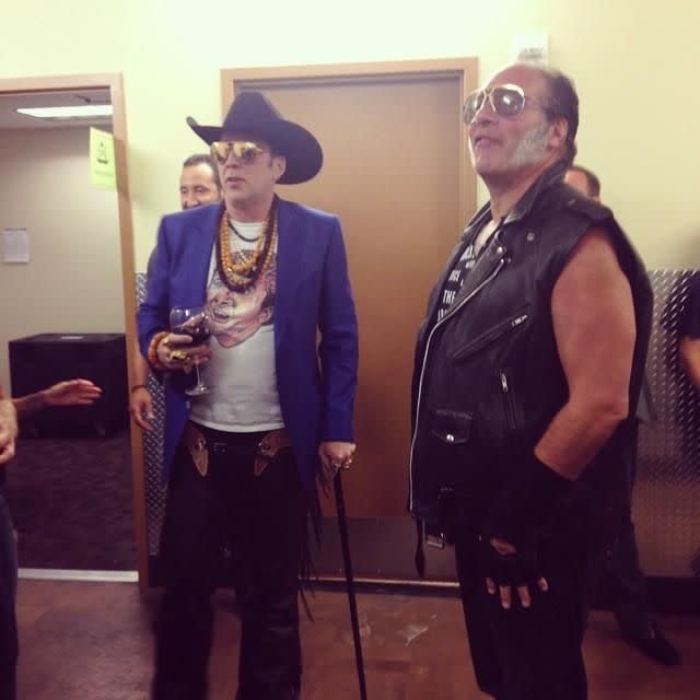 Nicolas Cage (L) and Andrew Dice Clay. Credit: Instagram