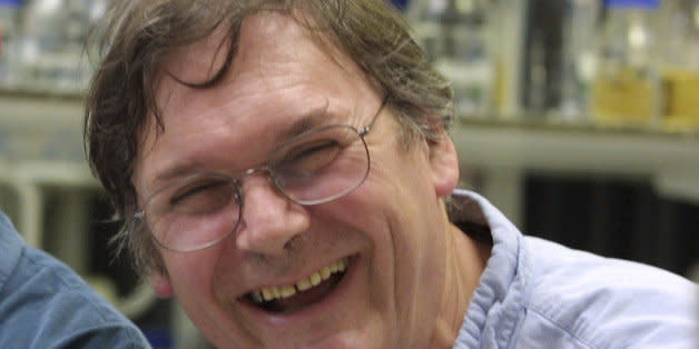 FILE - A Monday Oct. 8, 2001 photo from files of Dr. Tim Hunt, winner of the Nobel Prize for Medicine, in a laboratory in London. The Nobel Prize-winning British scientist has apologized Wednesday, June 10, 2015, for saying the "trouble with girls" working in science labs is that it leads to romantic entanglements and harms science. Tim Hunt made the comments at the World Conference of Science Journalists in South Korea, according to audience members. (AP Photo/Alastair Grant, File) (Photo: )