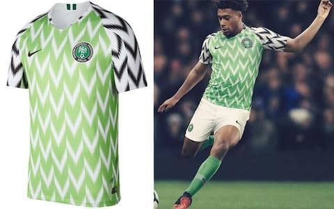 Nigeria 2018 World Cup home kit - Credit: Nike