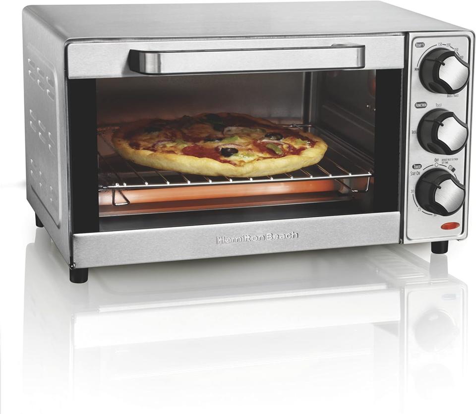 Hamilton Beach horno tostador de 4 rebanadas acero inoxidable