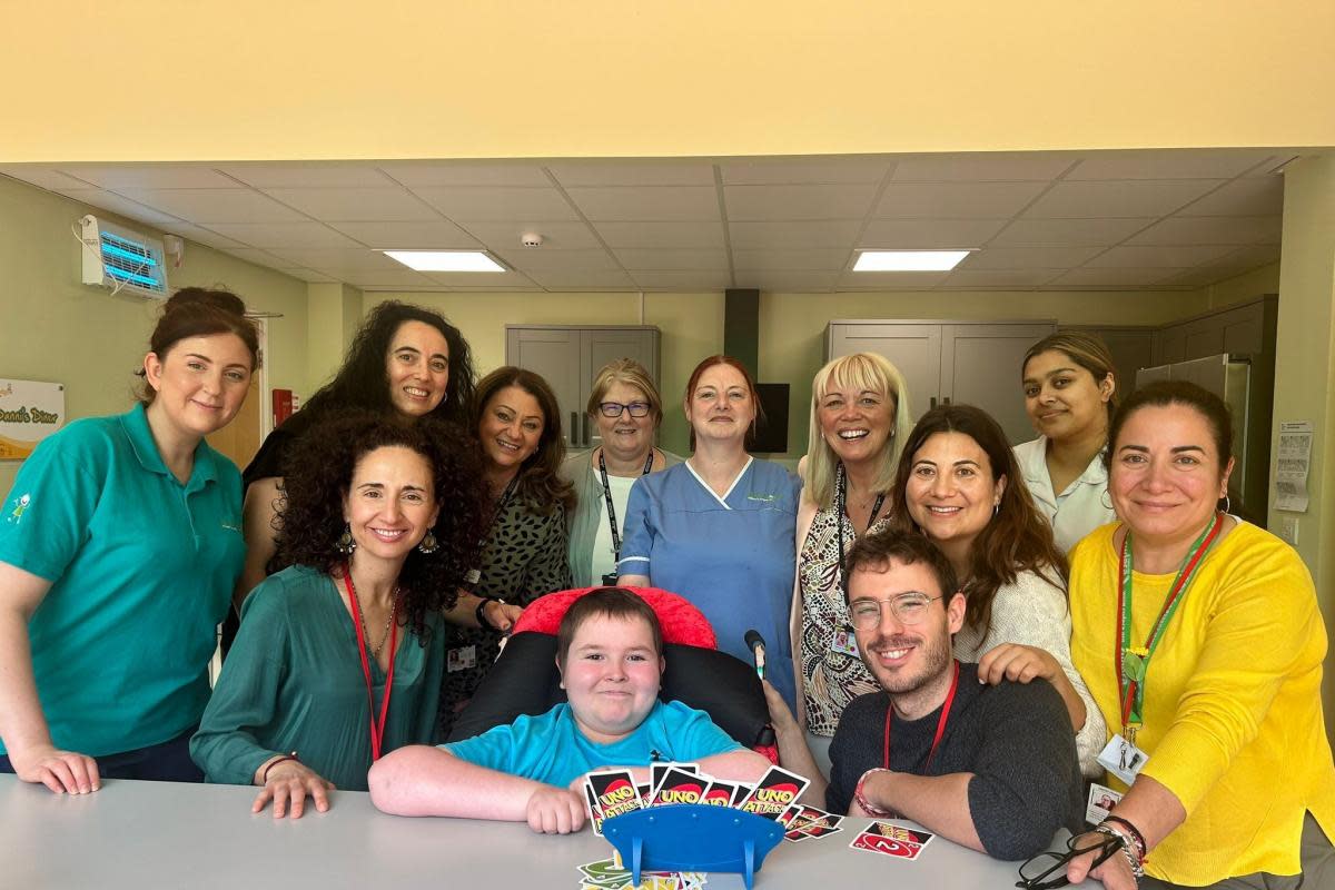 The Spanish team at the hospice <i>(Image: Derien House)</i>