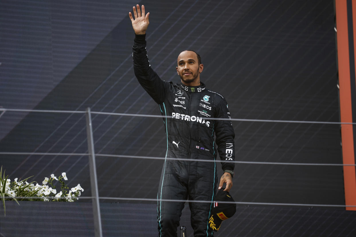 Lewis Hamilton, Mercedes AMG Petronas Formula One Team, portrait during the Formula 1 Grand Prix of Austria at Red Bull Ring circuit from 7th of June to 10th of July, 2022 in Spielberg, Austria. (Photo by Gongora/NurPhoto via Getty Images)