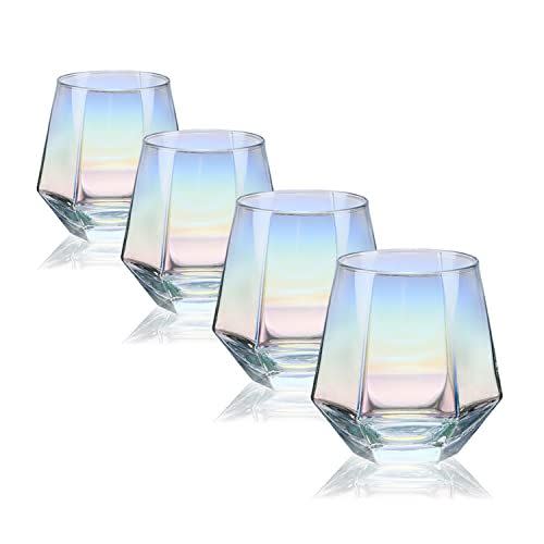 16) Iridescent Glassware