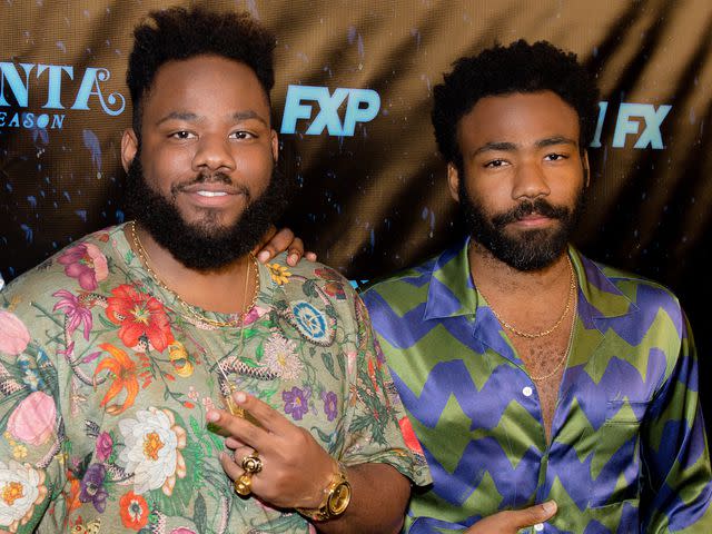 <p>Marcus Ingram/WireImage</p> Stephen Glover, and Donald Glover at the Atlanta Robbin Season Atlanta premiere in 2018