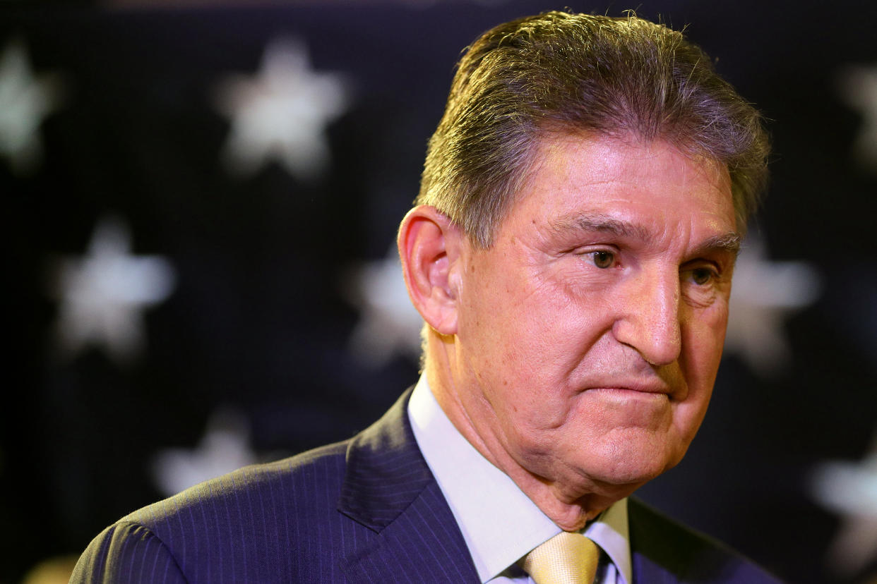 Sen. Joe Manchin (D-W.Va.), a supporter of the coal industry, appears set to move into a top position on the&nbsp;Senate Energy and Natural Resources Committee, and some progressives are not pleased. (Photo: Patrick Smith via Getty Images)