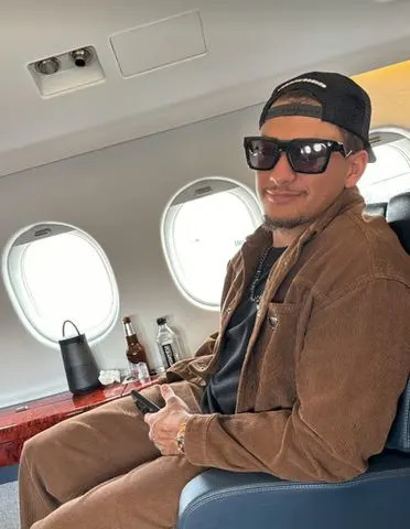 <p>Brittany Mahomes/instagram</p> Brittany Mahomes shares a photo of husband Patrick Mahomes on an airplane