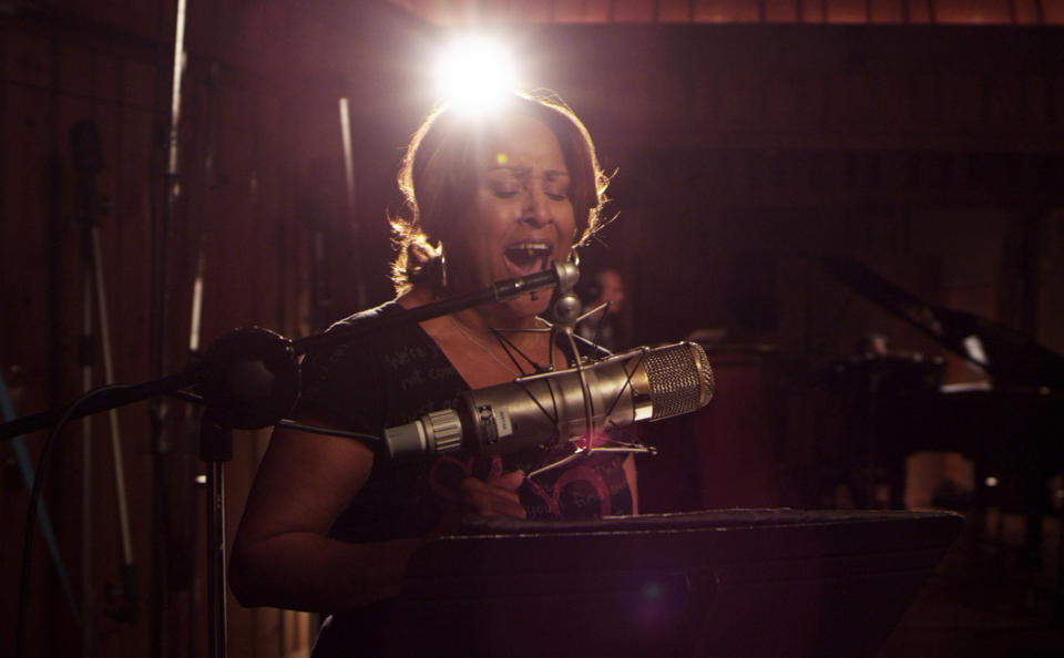 This undated publicity photo released by Radius-TWC shows Darlene Love in a scene from the film, "Twenty Feet From Stardom." (AP Photo/Radius-TWC)