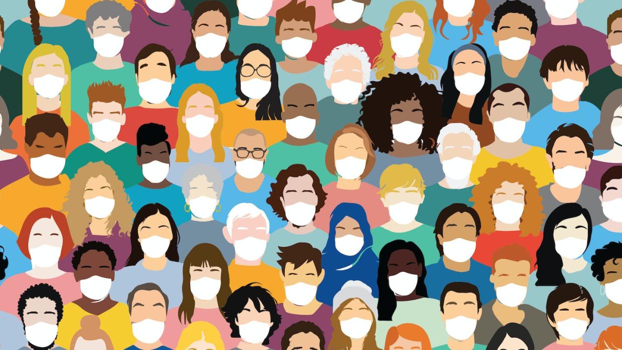 Most clinical trials overrepresent young white males. <a href="https://www.gettyimages.com/detail/illustration/illustration-of-a-group-of-people-wearing-royalty-free-illustration/1267173084?phrase=medicine%20diverse&adppopup=true" rel="nofollow noopener" target="_blank" data-ylk="slk:Andresr/Digital Vision via Getty Images;elm:context_link;itc:0;sec:content-canvas" class="link ">Andresr/Digital Vision via Getty Images</a>