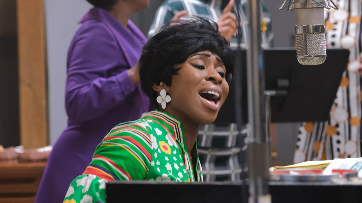 Cynthia Erivo portrays music legend Aretha Franklin in the latest season of 'Genius'. (Disney/National Geographic/Richard DuCree)                                                                                                                                                                                                                                                        