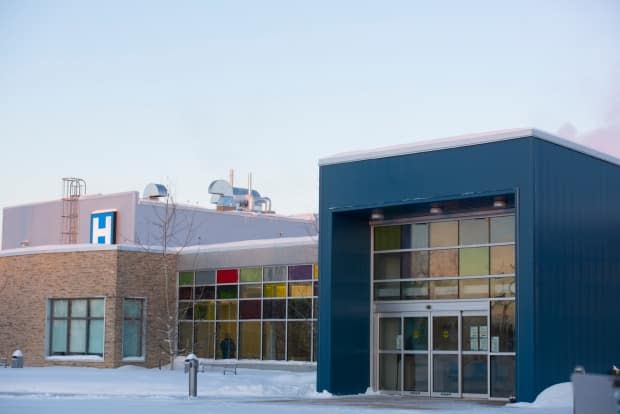 Hay River's hospital. The Hay River Health and Social Services Authority said an 'incident' occurred at an unspecified facility and its part of an ongoing RCMP investigation. (Kirsten Murphy/CBC - image credit)