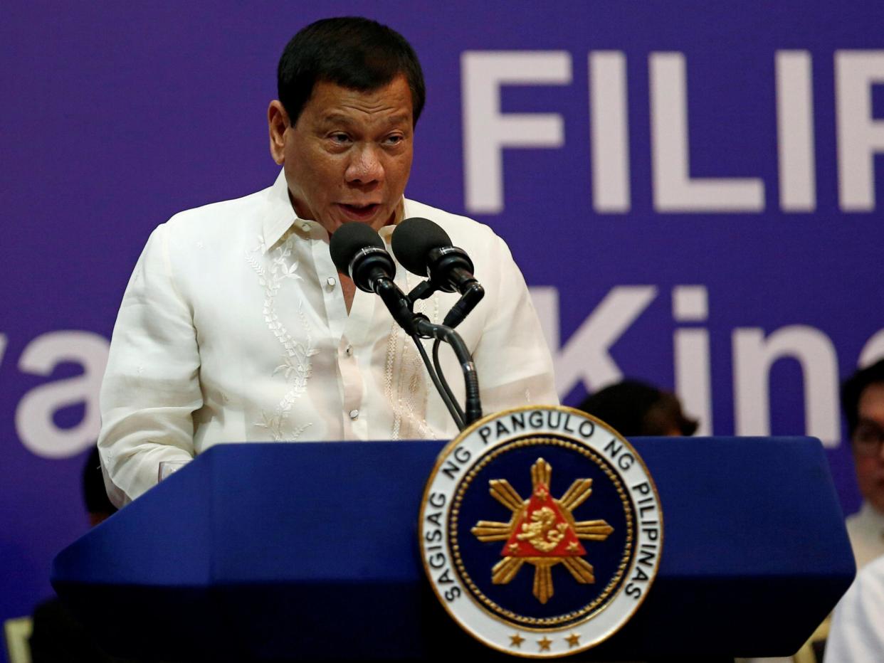 Philippine President Rodrigo Duterte: Reuters